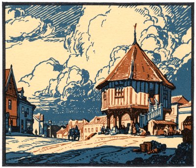 La croce del mercato, Wymondham, Norfolk, inizio XX secolo da Leonard Russell Squirrell