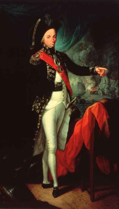 Retroammiraglio Horatio Nelson da Leonardo (after) Guzzardi