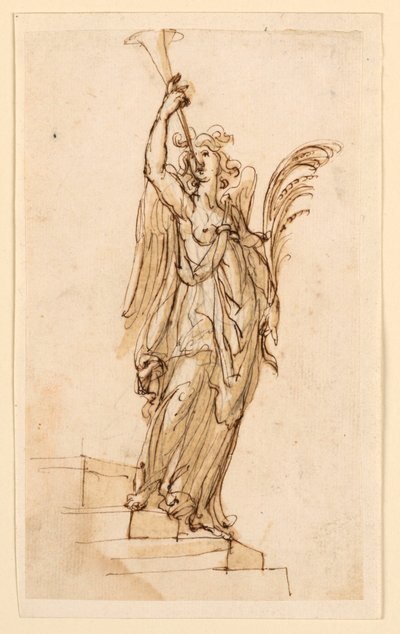 Progetto per scultura: Angelo che suona la tromba da Leonardo Scaglia