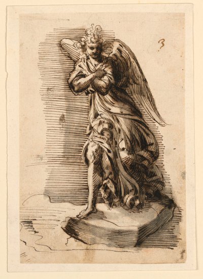Progetto per Scultura: Angelo in Adorazione da Leonardo Scaglia