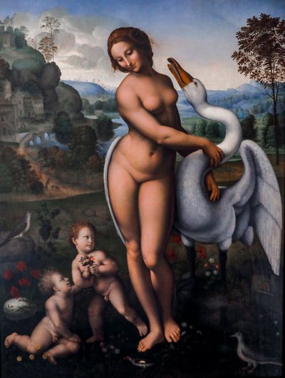 Leda e il cigno da Leonardo da (after) Vinci