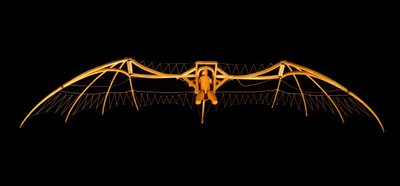 Modello del deltaplano di Leonardo da Vinci - Museo della Scienza e della Tecnologia Leonardo da Vinci, Milano da Leonardo da (after) Vinci