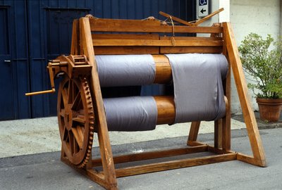 Telaio per lana. Modello dal disegno di Leonardo da Vinci. Museo della Scienza e della Tecnologia, Milano da Leonardo da (after) Vinci