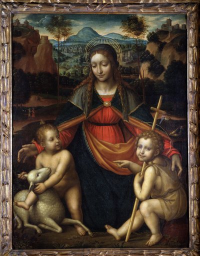 La Vergine - Scuola di Leonardo da Vinci, Museo di Mentone da Leonardo da (school of) Vinci