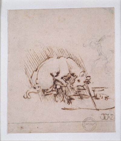 Un unicorno, c1472-1519 da Leonardo da Vinci