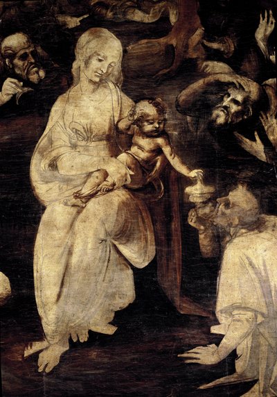 Adorazione dei Magi (dettaglio) da Leonardo da Vinci