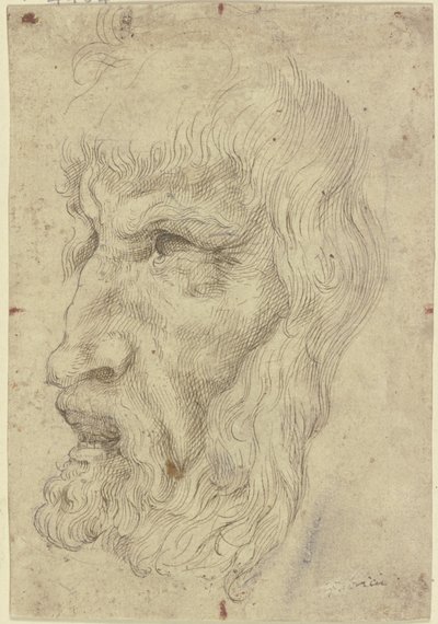 Maschere antiche a sinistra da Leonardo da Vinci