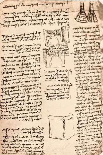 Disegno Architettonico, c1472-c1519, 1883 da Leonardo da Vinci