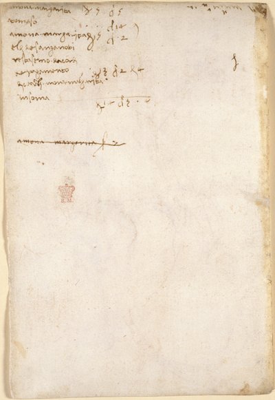Arundel 263, f.149v, Conto delle spese domestiche (non di mano di Leonardo) (1504), dal 
