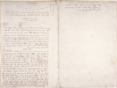 Arundel 263, f.166v, f.163 Note e diagrammi sul volo degli uccelli, dal 