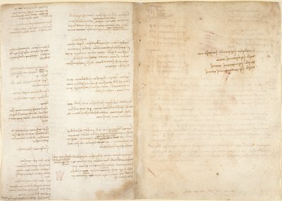 Arundel 263, f.37v, f.38r Note sulla meccanica, dal 