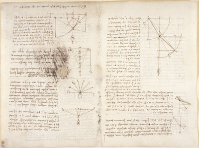 Note e diagrammi sulla meccanica da Leonardo da Vinci