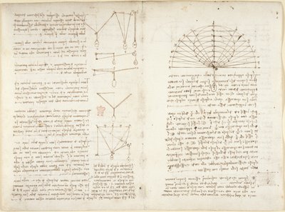 Note e diagrammi sulla meccanica da Leonardo da Vinci