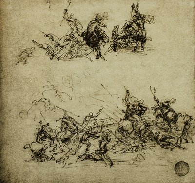 Scena di battaglia da Leonardo da Vinci