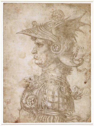 Busto di guerriero da Leonardo da Vinci