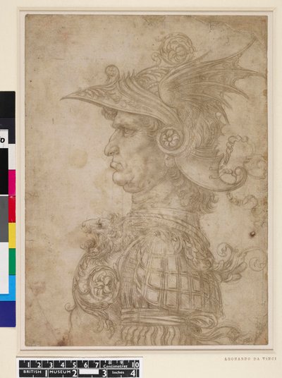 Busto di guerriero da Leonardo da Vinci