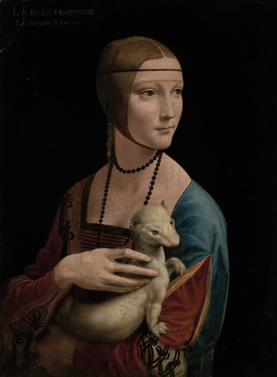 La dama con il ermellino – ritratto di Cecilia Gallerani (ca. 1473–1536) da Leonardo da Vinci
