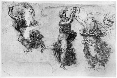 Donne danzanti, fine XV o inizio XVI secolo, 1954 da Leonardo da Vinci