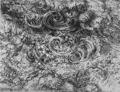 Il diluvio, c1480 1945 da Leonardo da Vinci