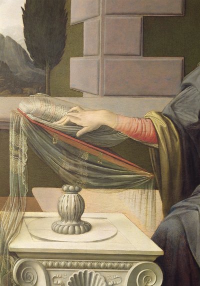 (dettaglio) della Vergine Maria, dall