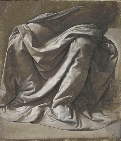 Drappeggio per una figura seduta, ca 1478 da Leonardo da Vinci
