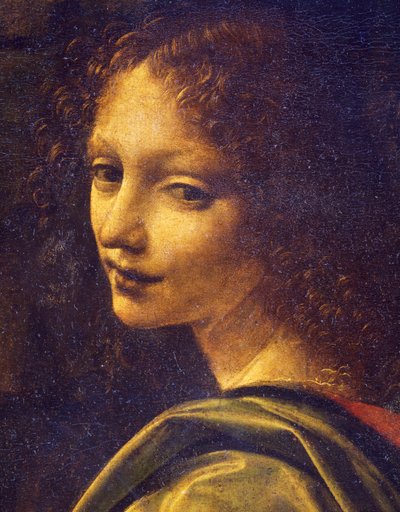 Volto di angelo (dettaglio) da Leonardo da Vinci