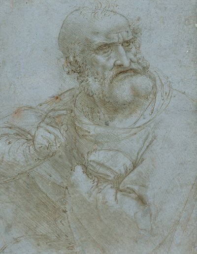 Figura di un apostolo, c.1495 da Leonardo da Vinci