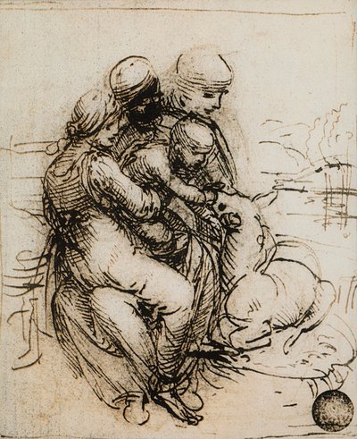 Prima idea per la Madonna col Bambino e Sant
