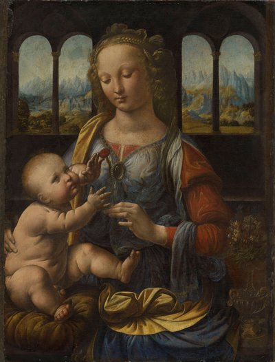 Tedesco: Madonna mit der Nelke Madonna del garofano da Leonardo da Vinci