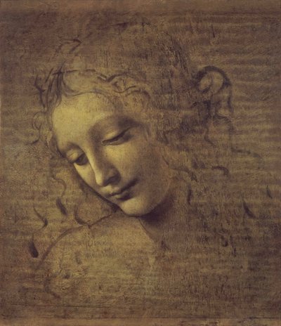 Testa di una donna La Scapigliata da Leonardo da Vinci