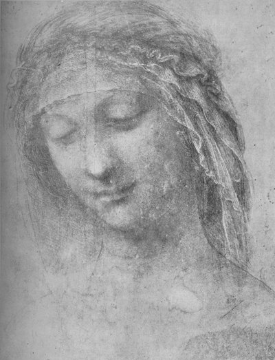 Testa di Donna Tre Quarti a Sinistra da Leonardo da Vinci