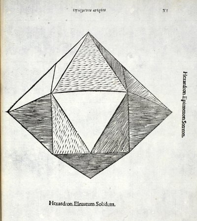 Hexaedron elevatum solidum, illustrazione da 