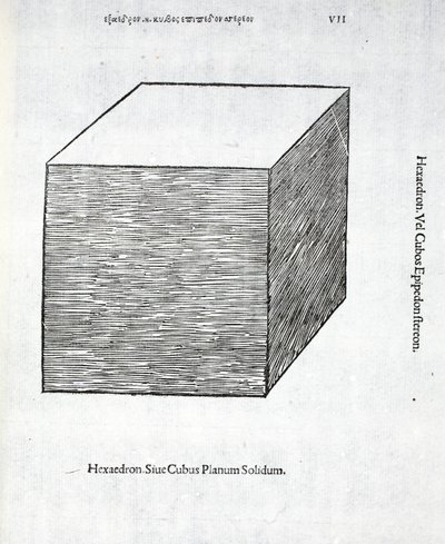 Hexaedron planum solidum, illustrazione da 