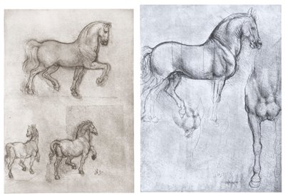Cavalli, c1490-1510 da Leonardo da Vinci