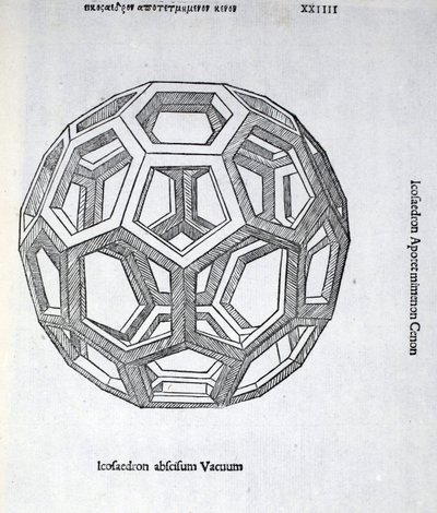 Icosaedro abscisum vacuum, illustrazione da 