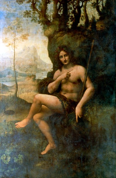 San Giovanni Battista, con gli attributi di Bacco, 1513-1516 da Leonardo da Vinci