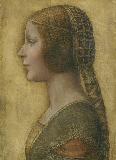 La Bella Principessa. Circa 1496 da Leonardo da Vinci