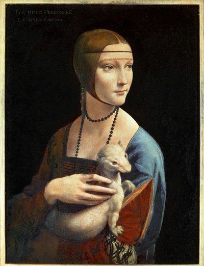 Signora con ermellino (dipinto su tavola) da Leonardo da Vinci