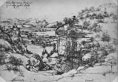 Paesaggio da Leonardo da Vinci