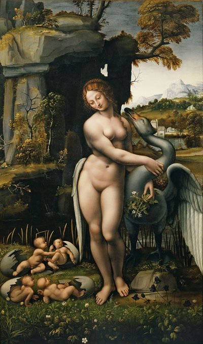 Leda e il cigno da Leonardo da Vinci,