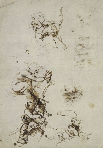 Leonardo da Vinci, oggetto 1857.0110.1 - recto (British Museum) da Leonardo da Vinci