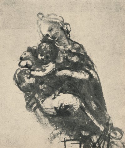 Madonna col Bambino e un gatto da Leonardo da Vinci