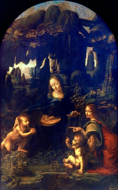 Madonna delle Rocce, 1482-1486 da Leonardo da Vinci