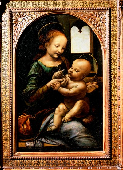 Madonna con un fiore, Madonna Benois, 1478 da Leonardo da Vinci