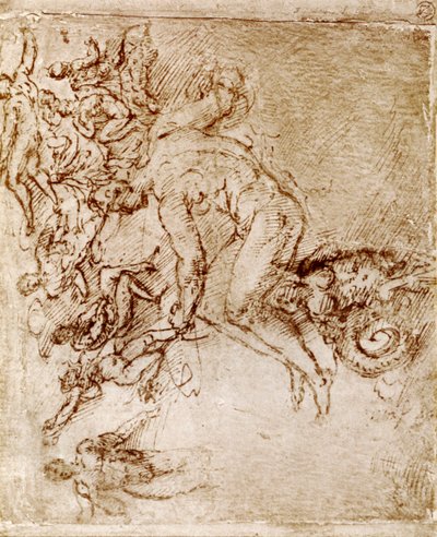 Schizzi a penna e inchiostro di Leonardo Da Vinci, 1913 da Leonardo da Vinci