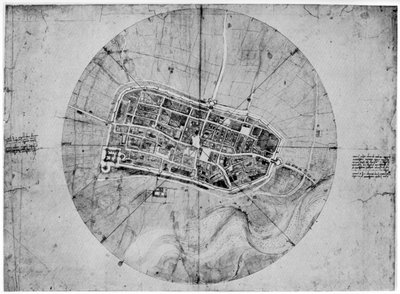 Piano di Imola, Italia, c1502 1954 da Leonardo da Vinci
