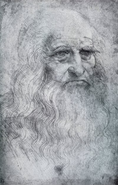 Autoritratto di Leonardo da Vinci, c1512-1515 1954 da Leonardo da Vinci