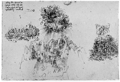 Schizzo del Giudizio Universale, fine XV o inizio XVI secolo 1954 da Leonardo da Vinci