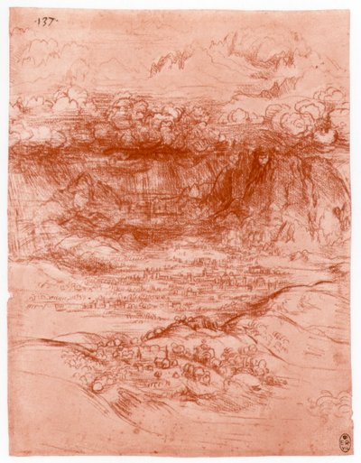 Tempesta nelle Alpi, c1503-1505 da Leonardo da Vinci