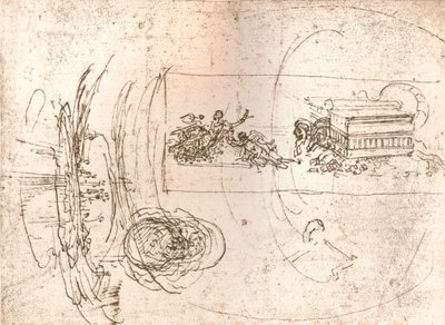 Studi per composizioni allegoriche da Leonardo da Vinci